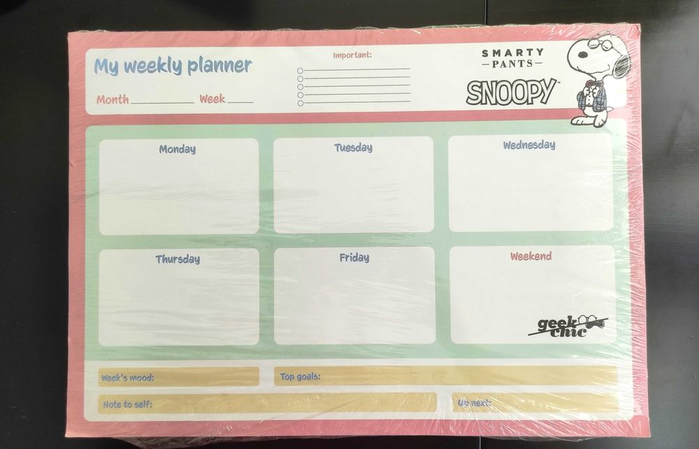 Планер - пад , седмичен планер , А3