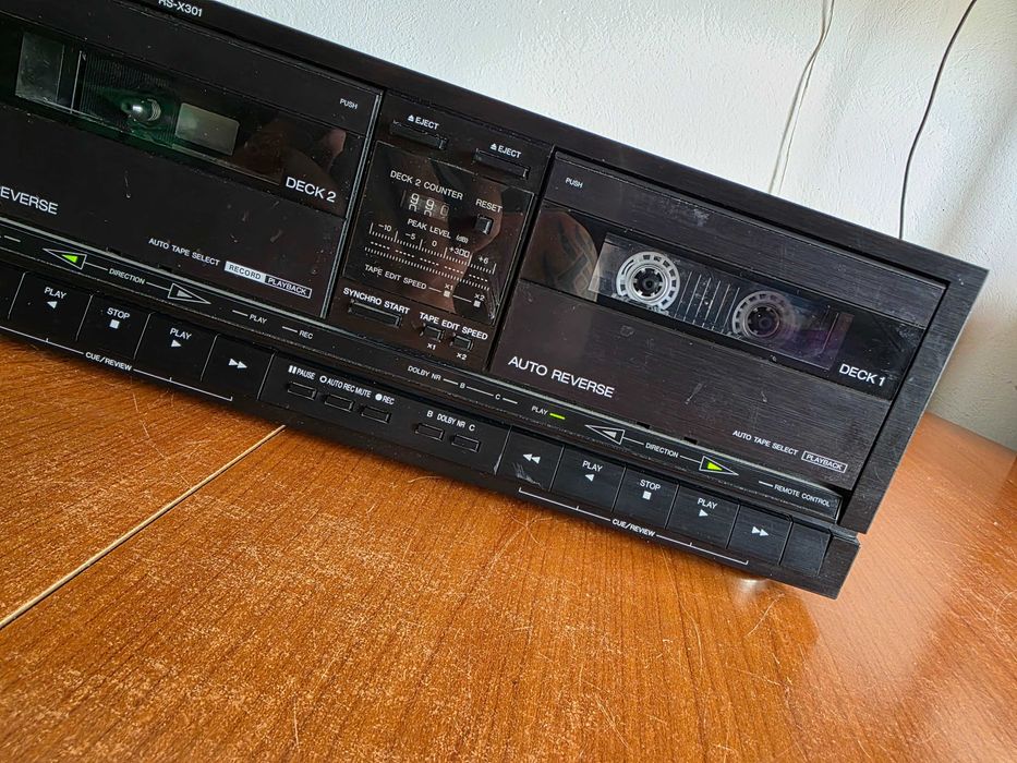 Technics RS-X301 dublu deck casetă auto reverse Made in Japan
