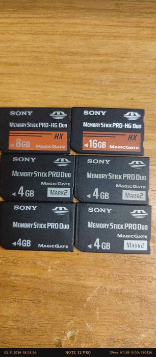 флешки memory stick pro duo для psp и для камер сони 16Gb