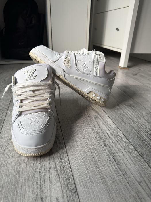 louis vuitton trainer white