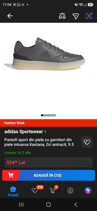 Adidas  Kantana  piele  44 2/3