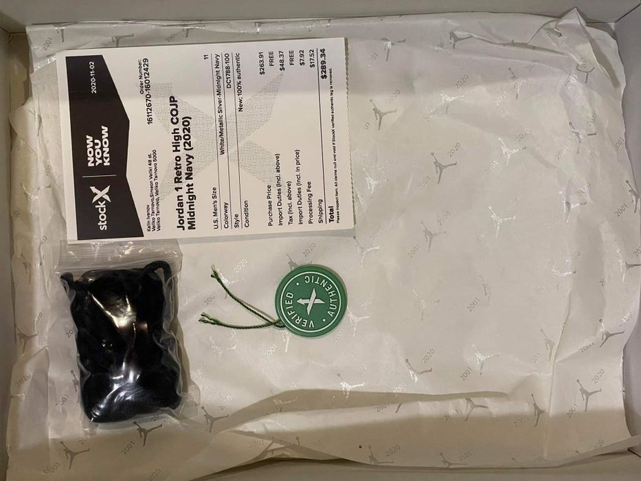 Nike Air Jordan 1 Retro High COJP Midnight Navy - 45 номер