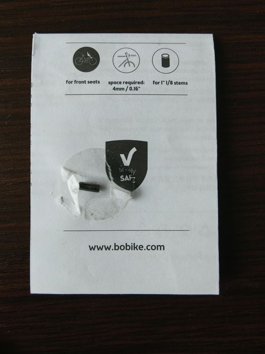 Bobike A-Head Adapter за тънък монтаж на детско столче отпред на велосипед