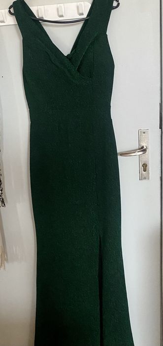 Нова официална зелена  рокля от Италия