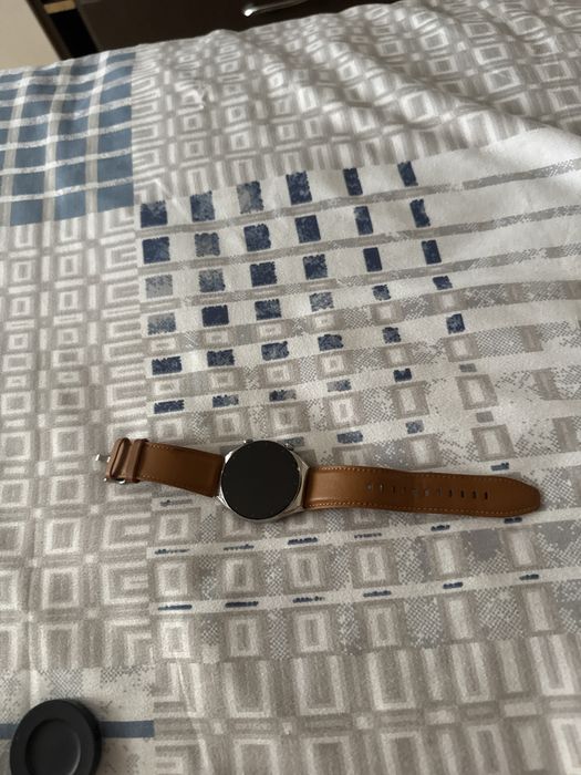 Smartwatch cu curea din piele maro(xiaomi s1)