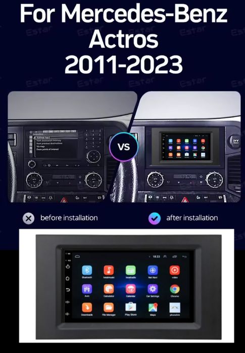 Navigatie Android Mercedes Actros/Atego 2011-2023