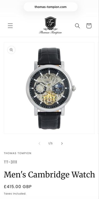 Ceas Thomas Tompion, Nou