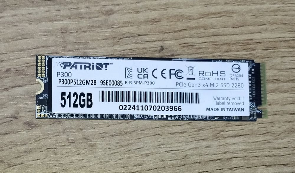 Ssd NvMe 512gb Patriot
