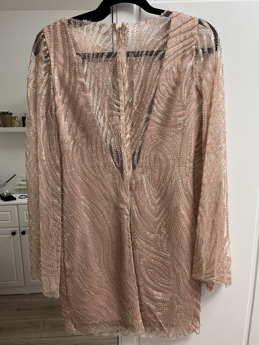 Rochie de ocazie/seara scurta roz pudra