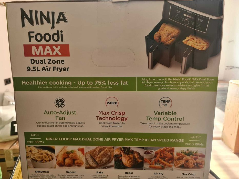 Ninja Foodi MAX Dual Zone Air Fryer [AF451UK] / [AF400EU], 9.5L
