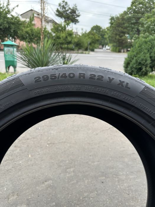4 шины Continental ContiSportContact 5 295/40 R22 — пробег 100 км