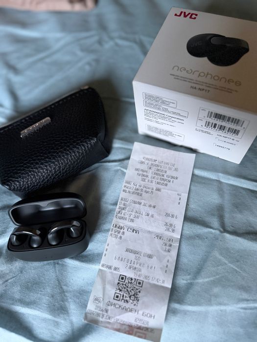 True wireless headphones JVC HA-NP1T-BU BLACK WIRELESS, ЧЕРЕН