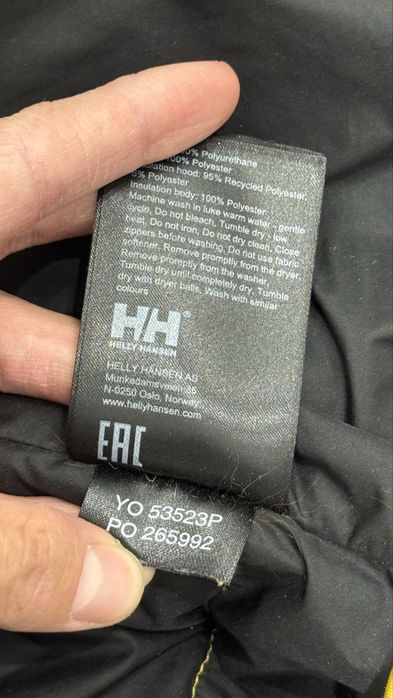 Пуховик Helly Hansen оригинал зимняя куртка