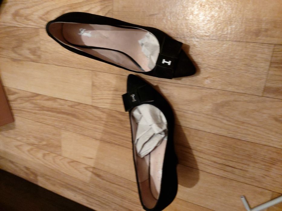 Туфли замша, нарядные