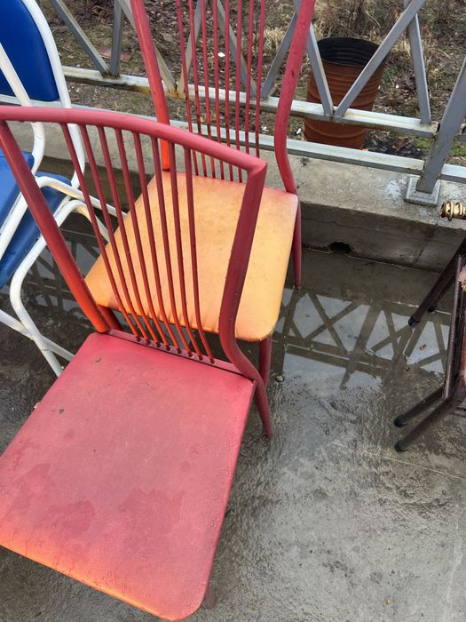 Стулья бу кожаный синий