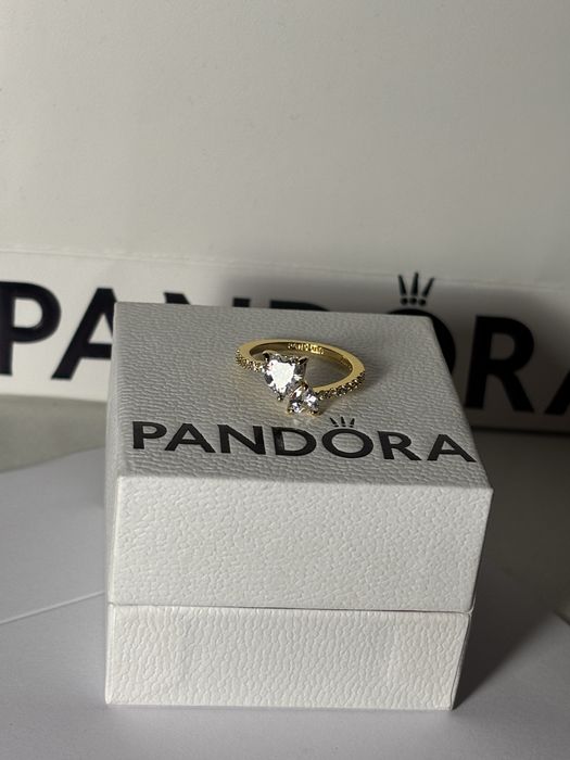 Inel Pandora Inima Aur