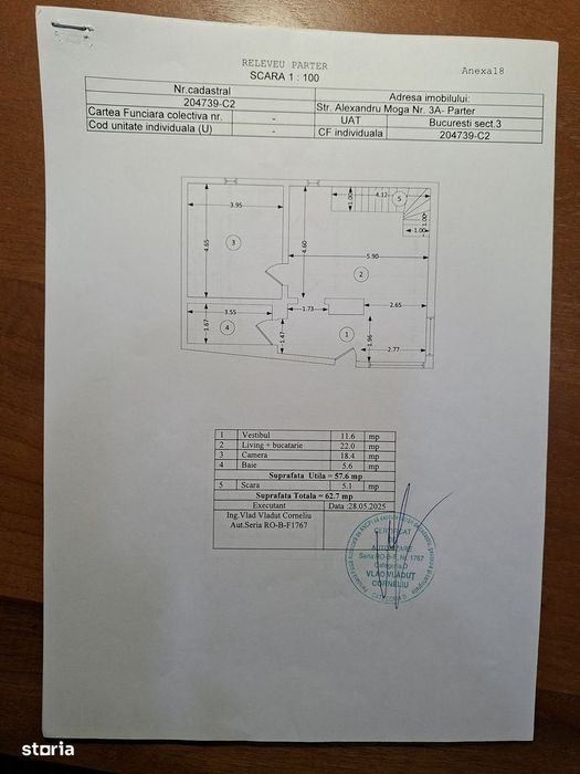 Piata Unirii, Calea Calarasilor, PROPRIETAR, vand casa P+M, 4 camere