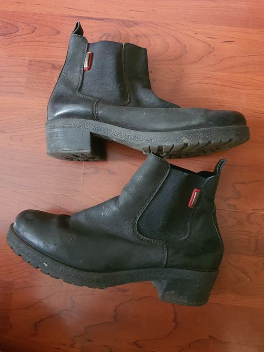 Ghete din piele pana la glezna