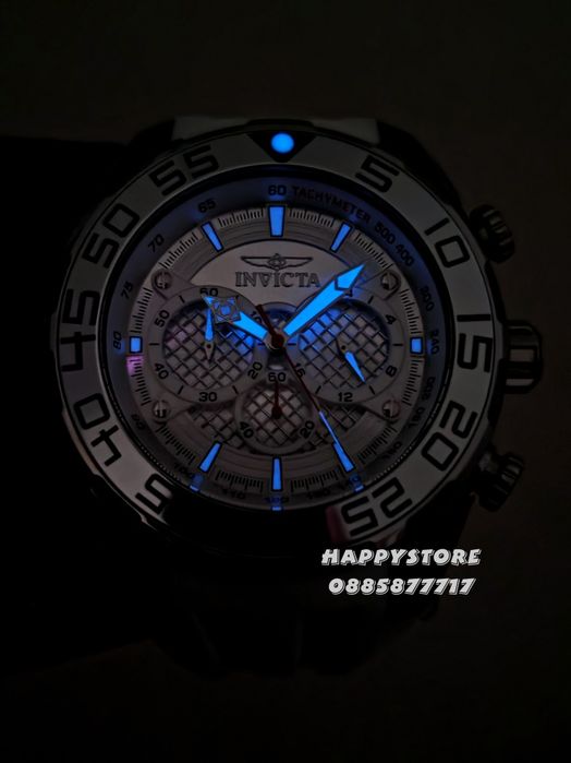 INVICTA Pogo White/Silver 50 mm, Инвикта нов мъжки часовник