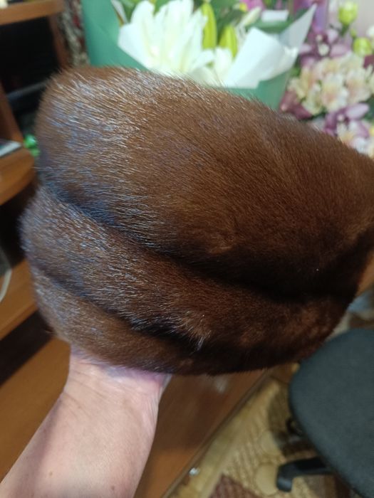 Шапка норковая новая.