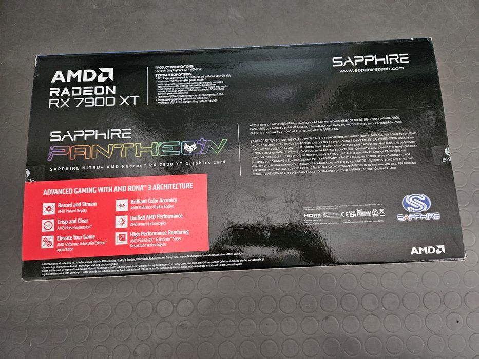 Видеокарта 7900XT Sapphire Nitro plus