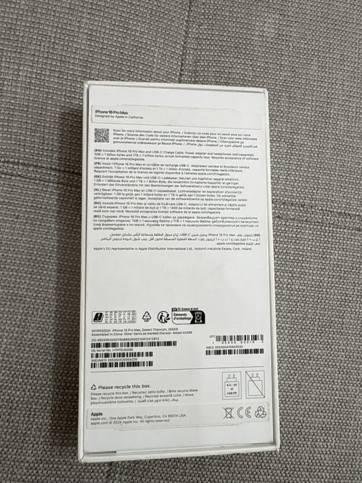 Iphone 16 Pro Max 256 gb