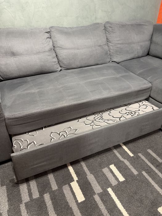 Мека мебел с функция сън и ракла с подарък топ матрак