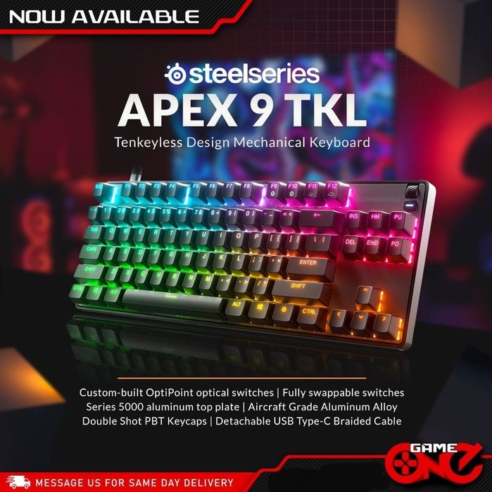 Steelseries Apex 9 mini/TKL Оптическая Клавиатура СКИДКА