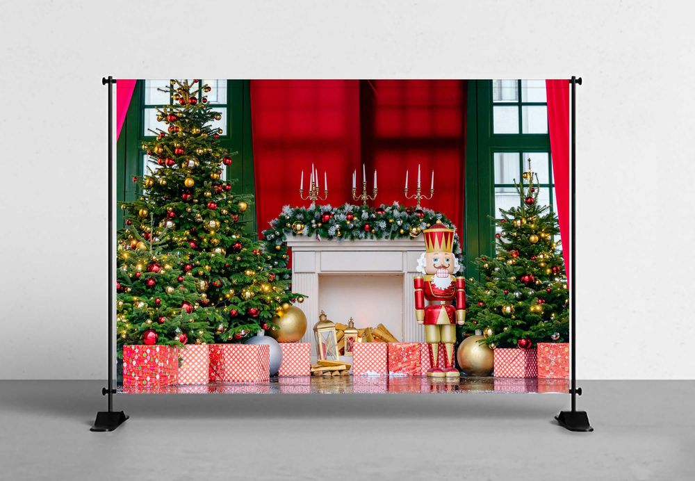 Fundal Foto Textil - Personalizat - Tematica Craciun 2025