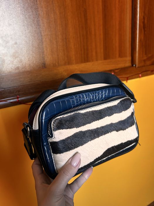 Дамска чантичка с естествен косъм