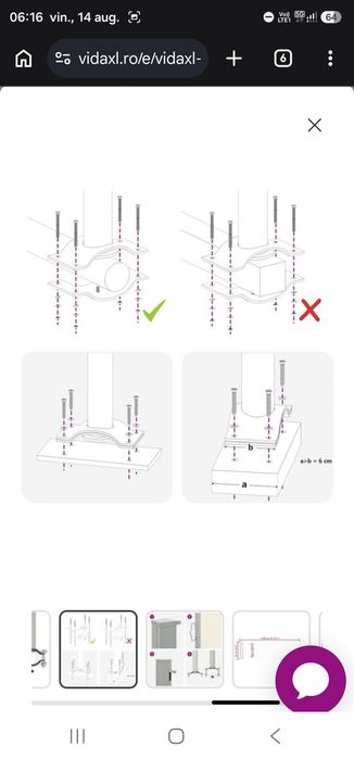 Copertină laterală retractabilă de terasă, crem, 60 x 300 cm