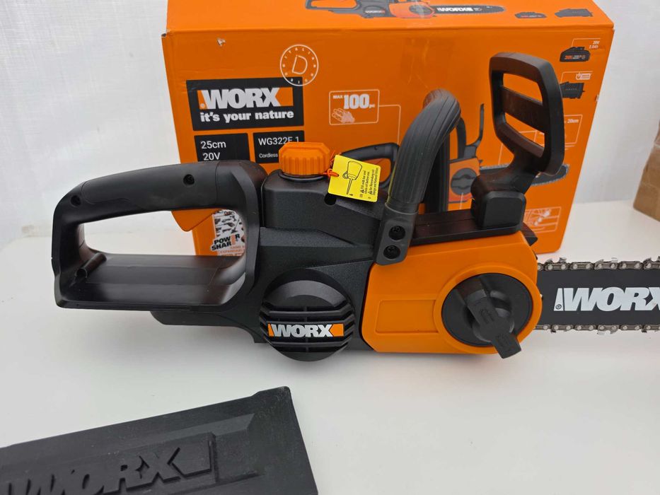 Drujba 18V WORX WG322E, 20V, lama 25 cm, sistem automat de tensionare