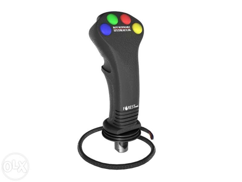 Joystick electromecanic 4 butoane pentru distribuitor hidraulic