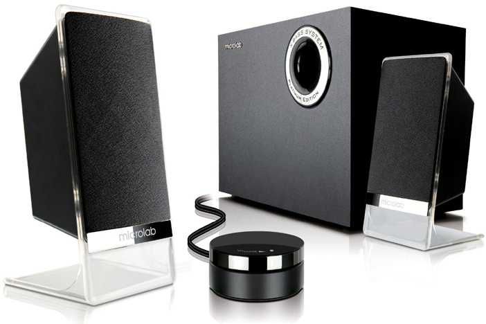 Microlab M-200bt Platinum # 50W RMS (12*2+26W) with bluetooth 4.0