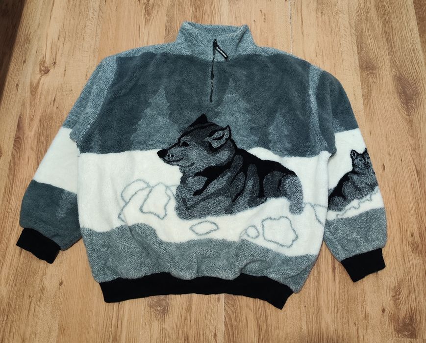 Bluza fleece Black Mountain Made in USA mărimea XL