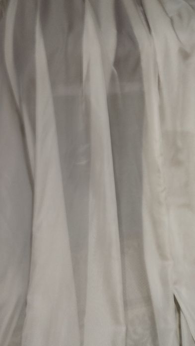 Тюль светлая мелкая сетка не мнётся большая 8 метров