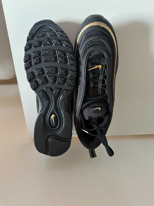 Nike Air Max 97 Black Metallic Gold Нови Оригинални 45