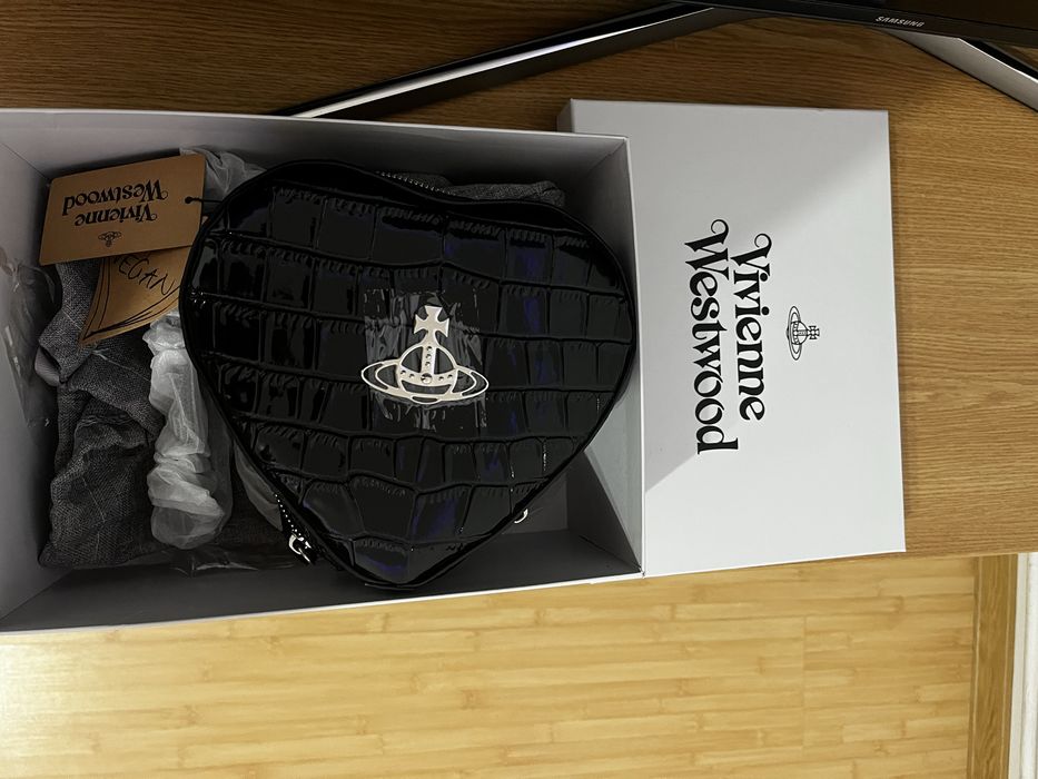 Geanta / Săculeț Vivienne Westwood Neagră de Piele noua