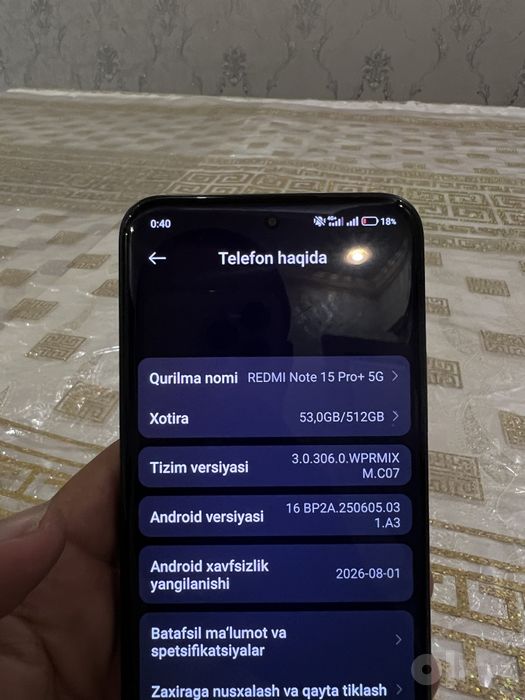 Redmi Note 15pro + 5G
