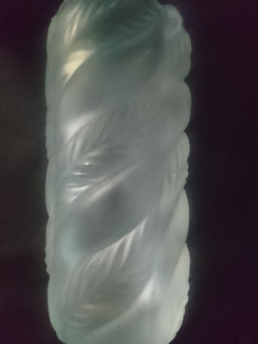 Ваза "Листья" чешское стекло.