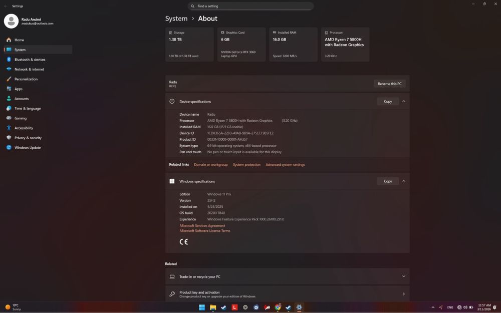 Lenovo Legion 5 Pro ryzen 7 rtx 3060
