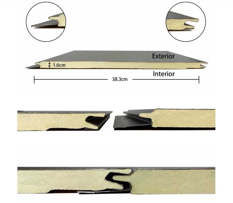 Фасадная, декоративная алюминиевая сэндвич-панель