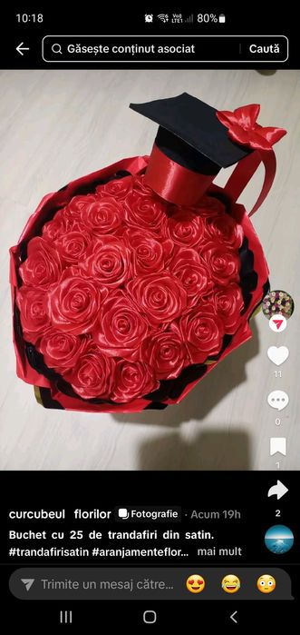 Buchete și aranjamente din satin