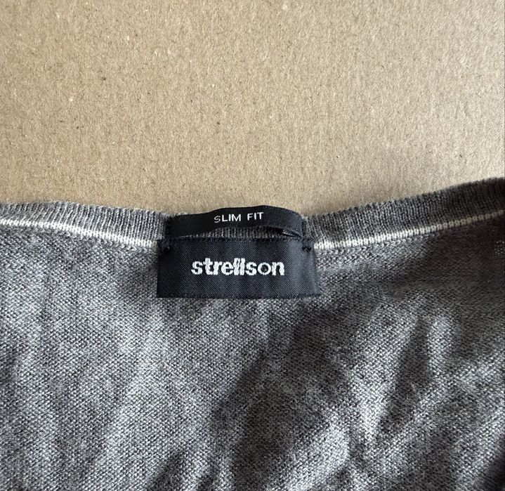 100% мерино вълна Strellson Merino Wool  Sweater ОРИГИНАЛ пуловер M-L