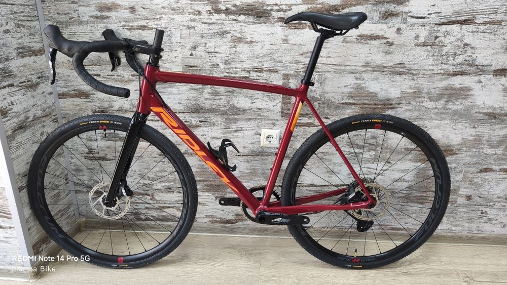 НОВ шосеен/Gravel велосипед Ridley Fenix SLA SRAM Rival/Apex XPLR Fulcrum Rapid Red 500 27.5 Tubeless | M