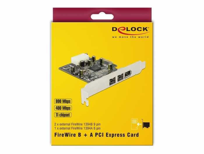 Placa PCI Express la FireWire A /B Delock - 89153