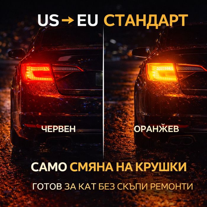 LED Оранжев Мигач за Американски Автомобили | US - EU