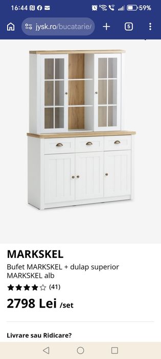 Vand masa extensibila si bufet.