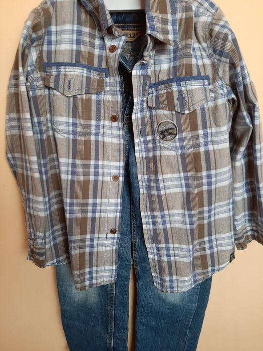 Tinuta scoala,pantalon și cămașă 128