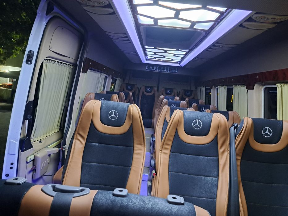 Транспортные услуги на микроавтобусе мерседес спринтер 18 мест